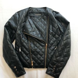 SOLD ❤️Bagatelle Leather Quilted Jacket